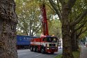 LKW verliert Auflieger Koeln Boltensternstr Pasteurstr P2009